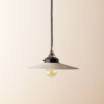 Cecilia ceramic shade in natural plaster