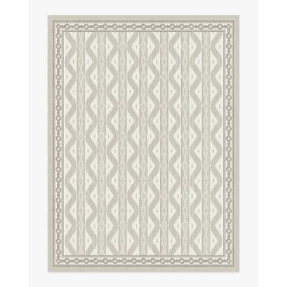 Ava Ikat Beige Flatwoven Rug by Mrs. Alice - 275 x 365 cm - Rug + Cushioned Pad System