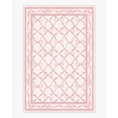 Eloise Pink Flatwoven Rug by Mrs. Alice - 185 x 275 cm - Rug + Pad System