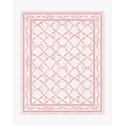 Eloise Pink Flatwoven Rug by Mrs. Alice - 245 x 305 cm - Rug + Pad System