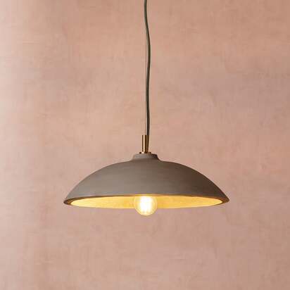 Corleone Pendant in pale grey concrete