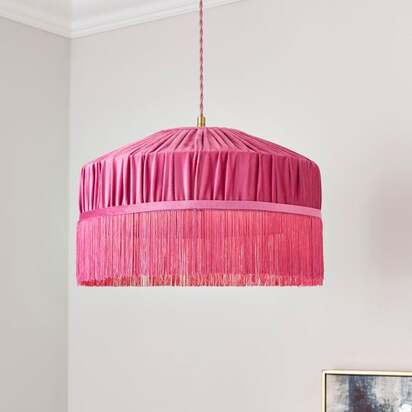 Alessia Velvet Pleated Lamp Shade