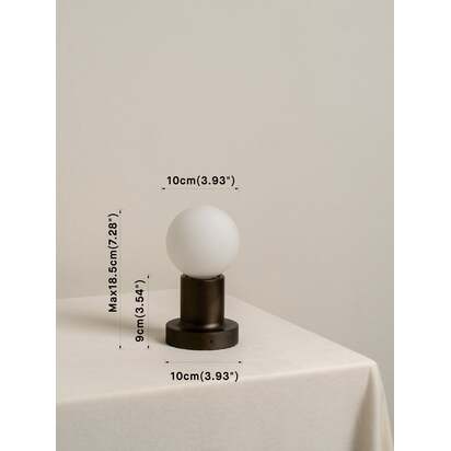 Porta bronze and opal rechargeable table lamp - Default Title