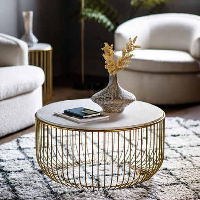 Hartcroft Coffee Table Gold
