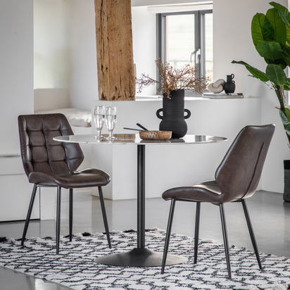 Fielding Dining Table White Effect 1100x1100x750mm