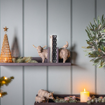 Studio Highland Cow Bookends (Set of 2) 250x100x200mm