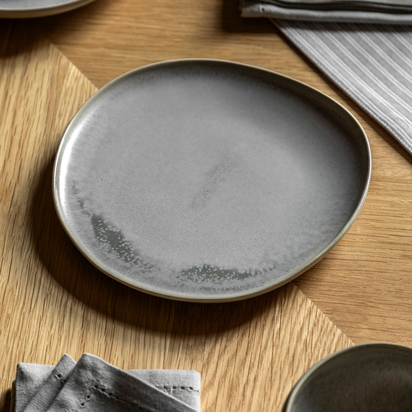 Studio Pebble Glaze Side Plate Dove Grey (4pk)