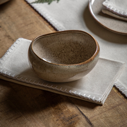 Studio Speckle Glaze Bowl Oatmeal (4pk)