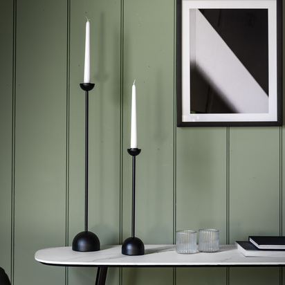 Studio Roddy Candlestick Small Black 80x80x355mm  - Small