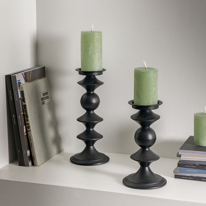 Studio Sutton Pillar Holder Black Large 140x140x335mm  - Large