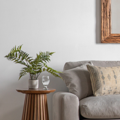 Studio Potted Fern in Cement Pot H710mm  - Small