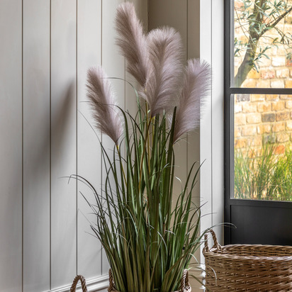 Hadley Grass with Pampas Seed Heads  - Small