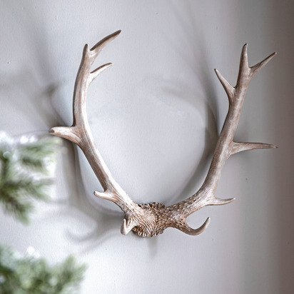 Studio Bjorn Antler Wall Art White 550x140x440mm