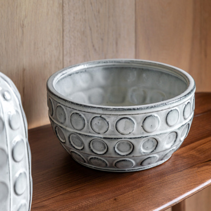 Studio Kusama Dotted Ceramic Bowl 250x250x125mm