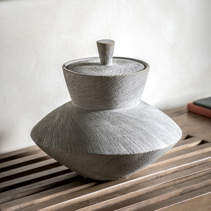 Studio Akari Jar Scratch Pebble Small 260x260x240mm  - Small