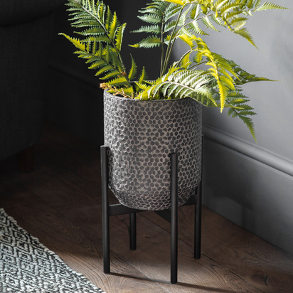 Studio Anders Metal Planter Black 225x430mm  - Small