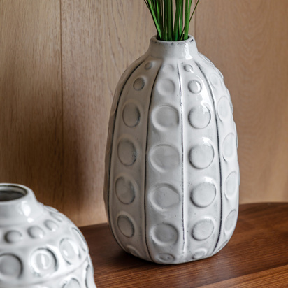 Eastbridge Dotted Ceramic Vase 155x155x260mm  - Large
