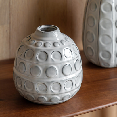 Eastbridge Dotted Ceramic Vase 175x175x180mm  - Small