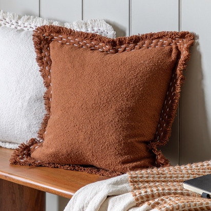 Burport Cushion Rust 450x450mm Poly Filled