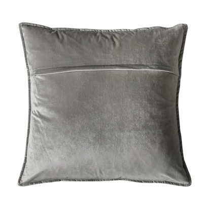 Meto Velvet Oxford Cushion Silver 580x580mm