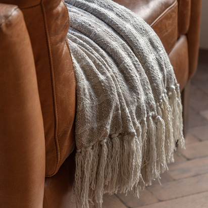 Faircombe Stripe Throw Sand 1300x1700mm