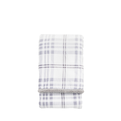Langby Sherpa Throw Grey 1520x1770mm