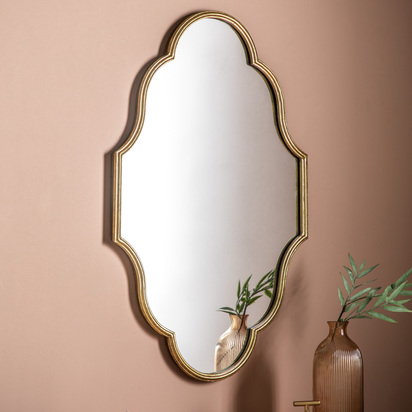 Halesworth Mirror Gold 560x30x900mm