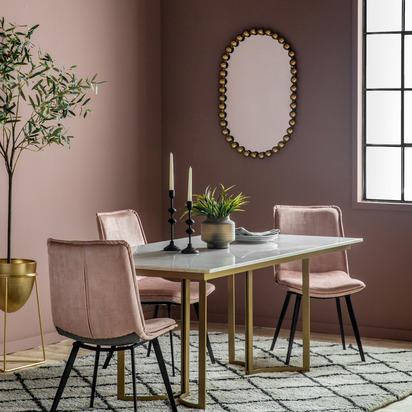 Nailsworth Mirror Gold 600 x 50 x 900mm