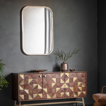 Elmford Rectangle Mirror 655x20x955mm  - Small