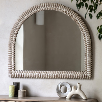 Hadcott Arch Overmantle White Wash