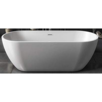 Ellie Acrylic White Freestanding Bath - 1650 x 700mm