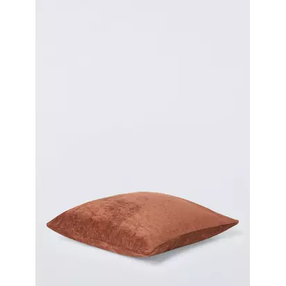 John Lewis Chenille Cushion Rust | 50 x 50cm