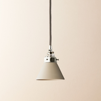 Flora ceramic shade in natural plaster