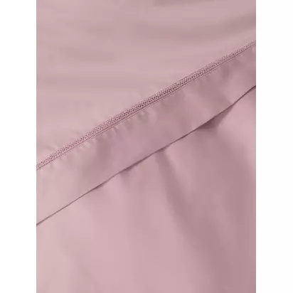 John Lewis Garda Egyptian Cotton Sateen Bedding, 400 Thread Count Pink | L200 x W200cm