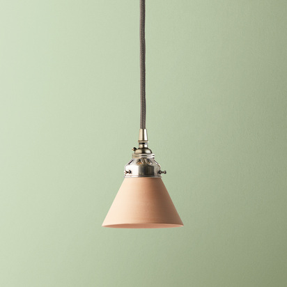 Flora ceramic shade in natural terracotta