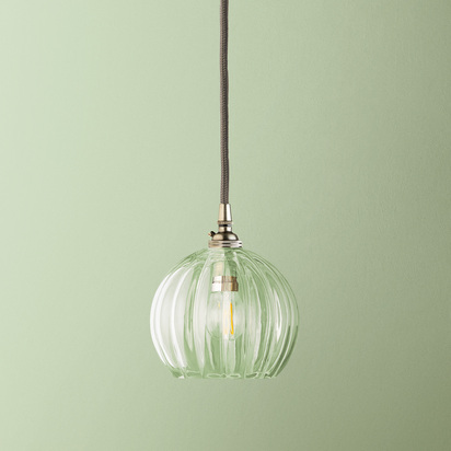 Smaller Pumpkin in clear glass