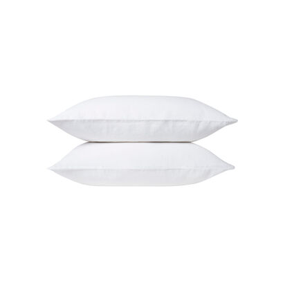 Loaf Lazy Linen Set of 2 Pillowcases in Icing Sugar | Cotton Bedding | Light