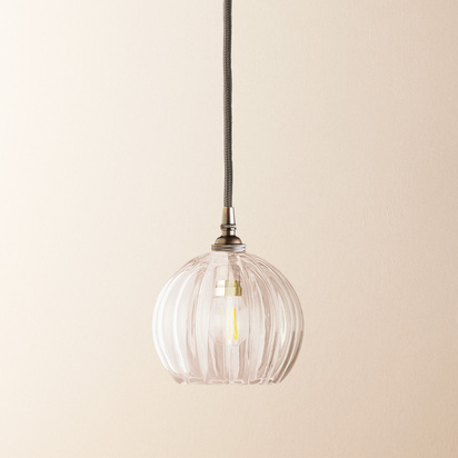 Smaller Pumpkin in clear glass