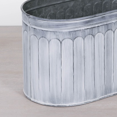 Arched Pattern Metal Planter - Large