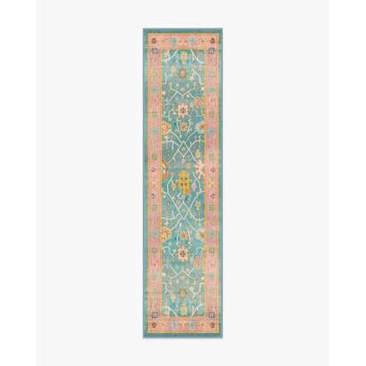 Jemima Multicolour Flatwoven Rug - 75 x 305 cm - Rug + Pad System