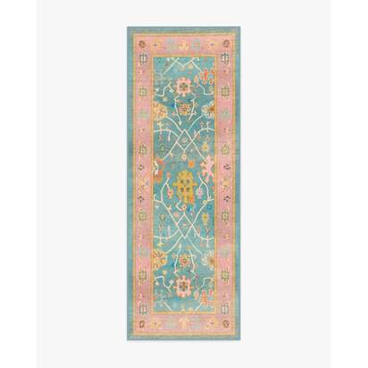 Jemima Multicolour Flatwoven Rug - 75 x 215 cm - Rug + Cushioned Pad System