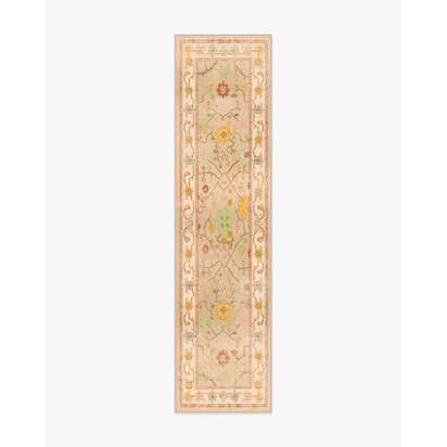 Jemima Neutral Multicolour Flatwoven Rug - 75 x 305 cm - Rug + Pad System