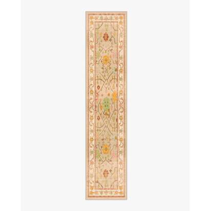 Jemima Neutral Multicolour Flatwoven Rug - 75 x 365 cm - Rug + Pad System