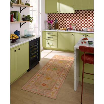 Jemima Neutral Multicolour Flatwoven Rug - 200 x 290 cm - Rug + Pad System