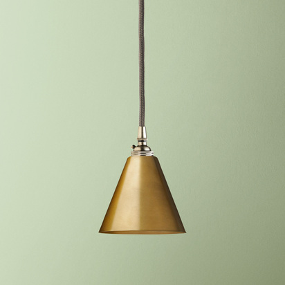 Stanlette pendant shade in antique brass