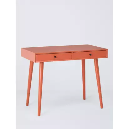 John Lewis Spindle Desk Burnt Orange | H76 x W95 x D55cm
