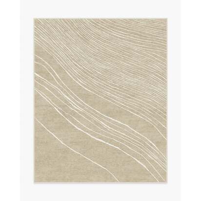Dune Stone & Ivory Flatwoven Rug by The Local Project - 245 x 305 cm - Rug + Pad System