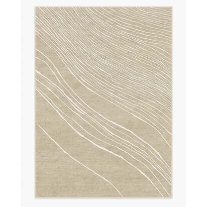 Dune Stone & Ivory Flatwoven Rug by The Local Project - 305 x 425 cm - Rug + Pad System