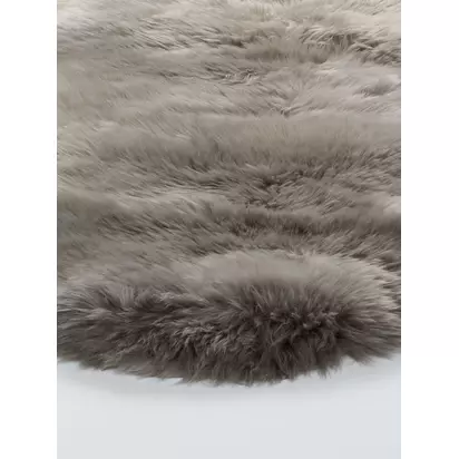 John Lewis Premium New Zealand Double Sheepskin Rug Grey | L190 x W55 x D6cm