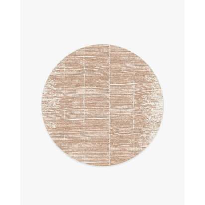 Tierra Clay Flatwoven Rug by The Local Project - 185 Round cm - Rug + Pad System